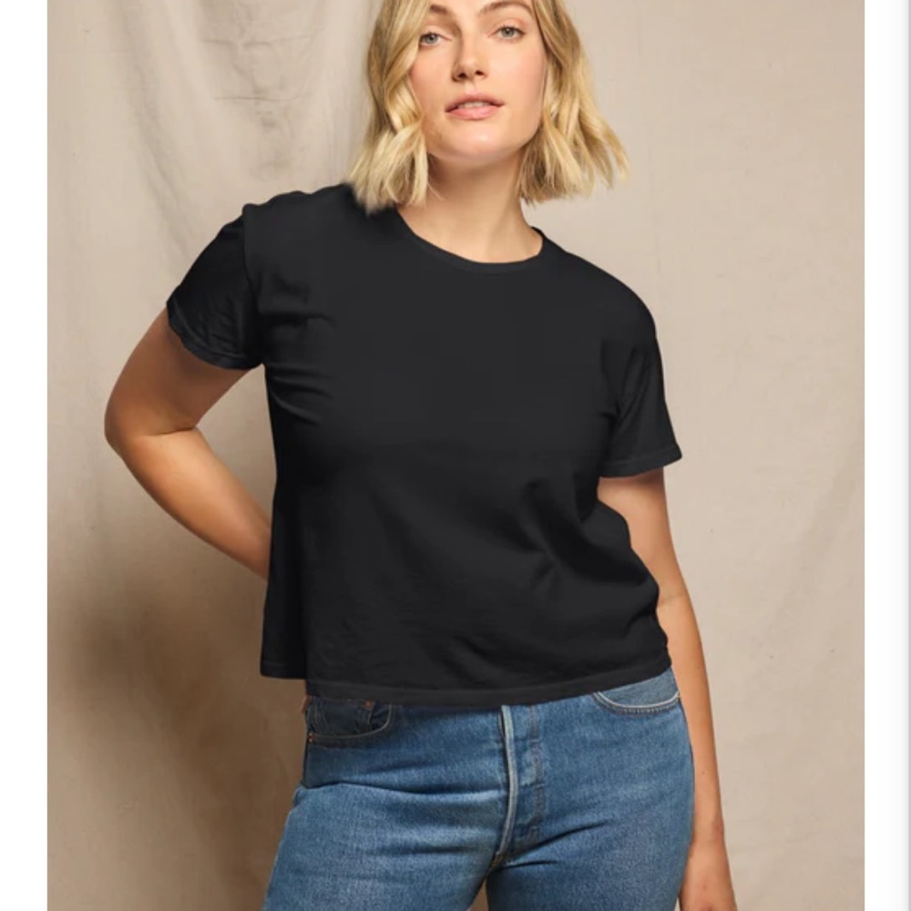 Perfectwhitetee Black Short Sleeve Tee